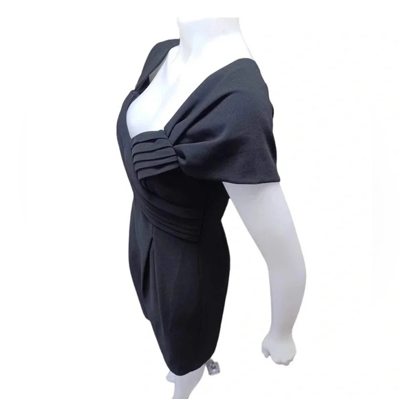 Eliza J Black Cap Sleeve Dress Size 6 - Picture 4 of 9